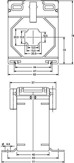 m6220 outline drawing