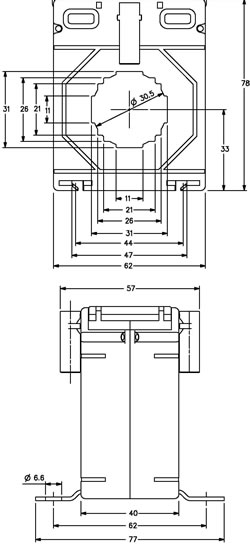 m6230 outline drawing