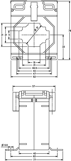 m6240 outline drawing