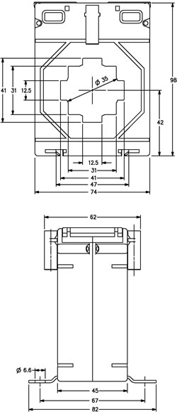 m7440 outline drawing