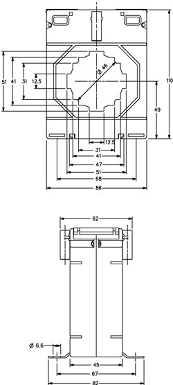 m8650 outline drawing