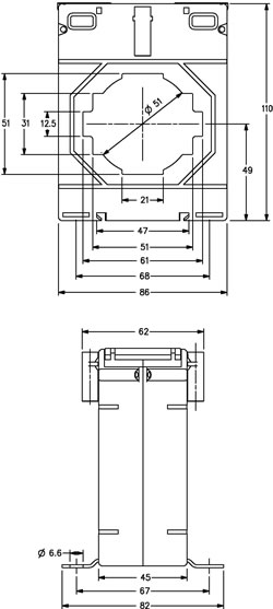 m8660 outline drawing